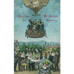   1918 - Name day greetings. Colored photo sheet, greeting card. (2791611)