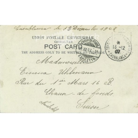 1907 - Tangiers (Morocco). Colored photo sheet, postcard.  (2791614)