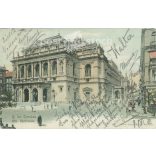 1903 - Budapest. Opera House. Colored photo sheet, postcard. (2791618)