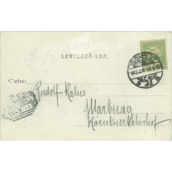 1903 - Budapest. Opera House. Colored photo sheet, postcard. (2791618)