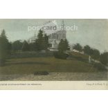 1924 - Hostýn. St. Stephen’s Church from the cemetery. Colored photo sheet, postcard. (2791621)