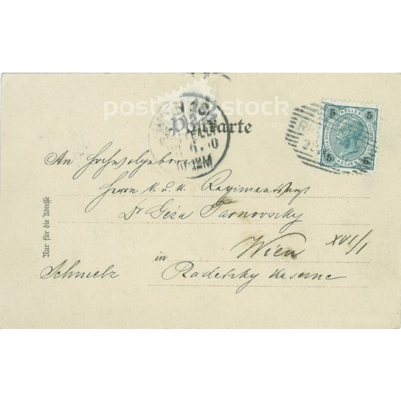 1900 - Greetings from Styria. Lithographed postcard. (2791625)