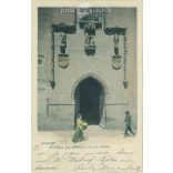 1902 - Madrid. Entrance to the „Hospital de la Latina”. Colored photo sheet, postcard. (2791631)
