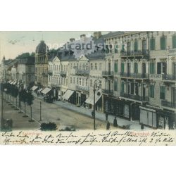   1904 - Marienbad. Kaiserstrasse. Colored photo sheet, postcard. (2791632)