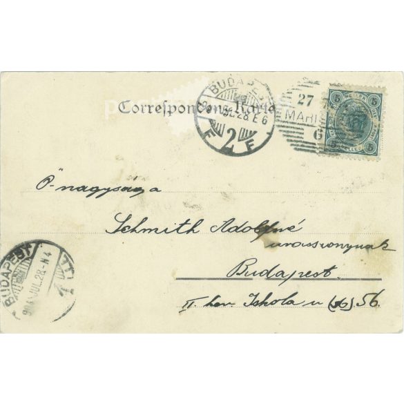 1904 - Marienbad. Kaiserstrasse. Colored photo sheet, postcard. (2791632)