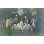1914 - Romantic postcard. Colored photo sheet. (2791635)