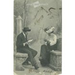 1906 - Romantic postcard. Colored photo sheet. (2791640)