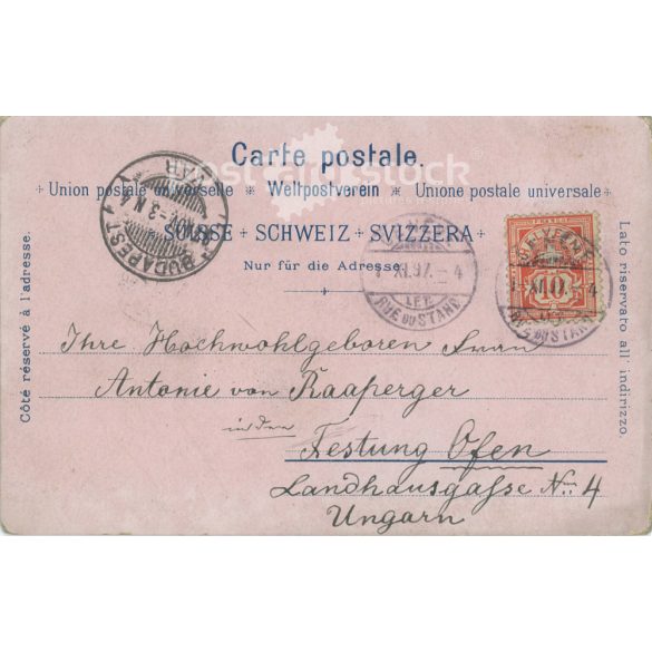 1897 - Genoa. Lithographed postcard. (2791649)