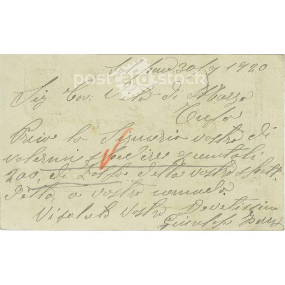 1920 - Pirelli, fee-based, advertising postcard. (2791650)