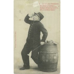 Ordinary wine. Humorous French postcard. (2791653)