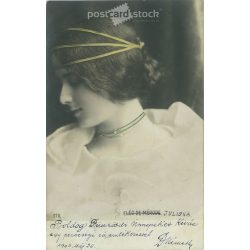 1903 - Romantic postcard. Colored photo sheet. (2791656)