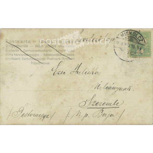 1903 - Romantic postcard. Colored photo sheet. (2791656)