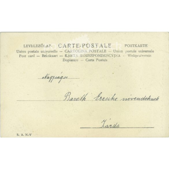 1901 - Romantic postcard. Colored engraving. (2791658)