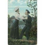 1912 - Romantic postcard. (2791665)