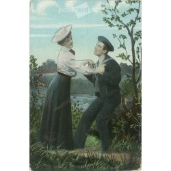 1912 - Romantic postcard. (2791665)