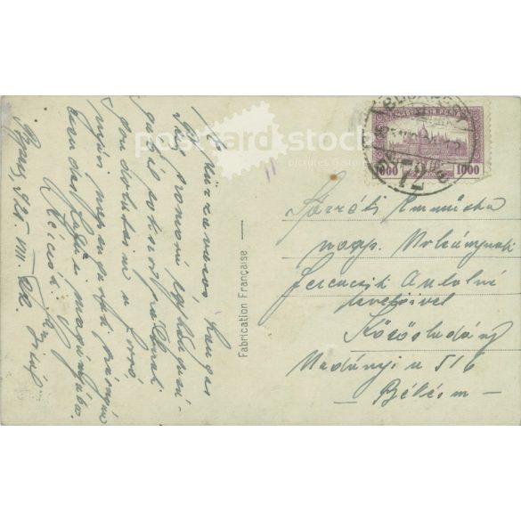 1925 - Romantic postcard. Colored photo sheet. (2791668)