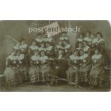 Girl school, group photo. Photo sheet, postcard. (2791676)