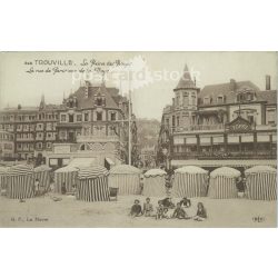   1929 - Le Havre. Trouville beach. Photo sheet, postcard. (2791677)