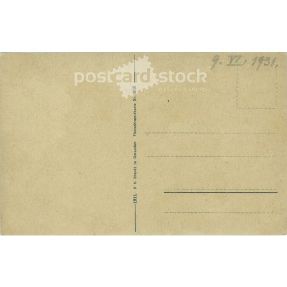 1931 - Inn on Lake Traunsee. Colored photo sheet, postcard. (2791678)