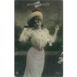 1908 - Romantic postcard. Colored photo sheet. (2791680)