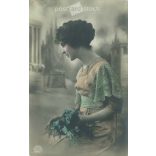 Romantic postcard. Colored photo sheet. (2791685)