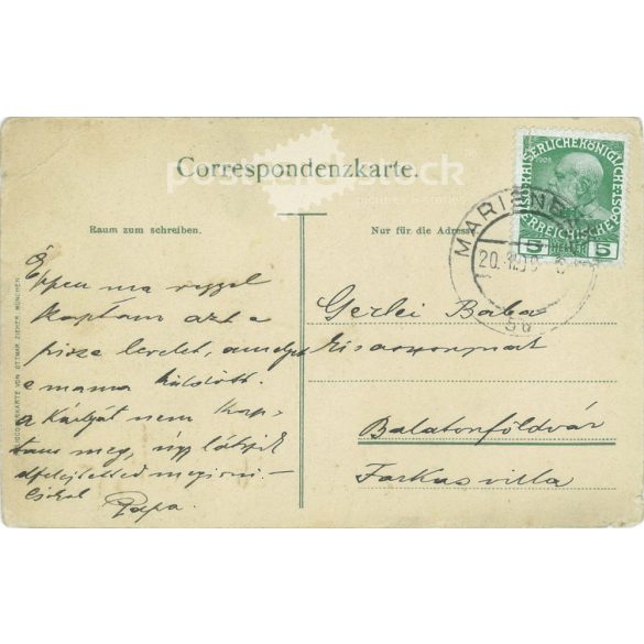 1920 - Greetings from Marienbad. Greeting card illustrated with unique graphics, greeting card. (2791696)