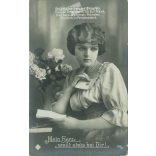 1919 - Romantic postcard. Black and white photo sheet. (2791701)