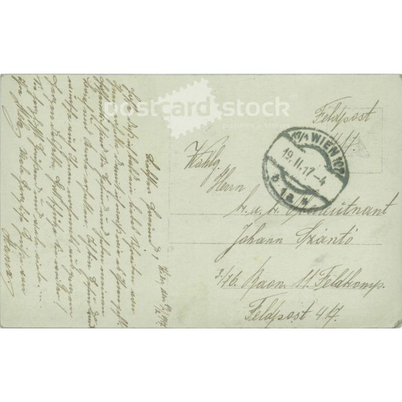 1919 - Romantic postcard. Black and white photo sheet. (2791701)