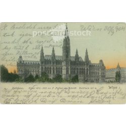   1904 - Vienna. City Hall. Colored photo sheet, postcard. (2791705)