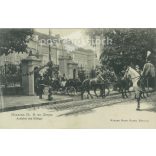 1904 - Belgrade. Exit of the king. Black and white photo sheet, postcard. (2791708)