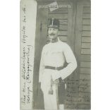 1907 - Military officer’s photo from Hercegovina. Black and white photo sheet, postcard. (2791709)