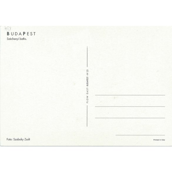 Photo by Zsolt Szaboky. Széchenyi Bath. Color paper image. (2791716)