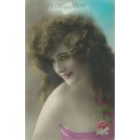 1905 - Romantic postcard. Colored photo sheet. (2791717)