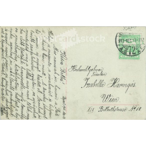 1912 - Romantic postcard. Colored photo sheet. (2791722)