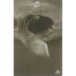 1914 - Romantic postcard. Colored photo sheet. (2791723)