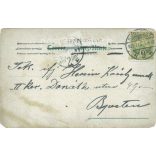 1903 - Romantic postcard. Illustrated with a lithograph. (2791724)