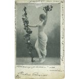 1903 - Romantic postcard. Black and white photo sheet. (2791725)