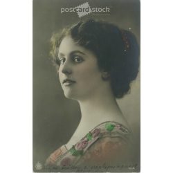 1912 - Romantic postcard. Colored photo sheet. (2791727)