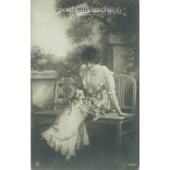 1914 - Romantic postcard. Colored photo sheet. (2791730)