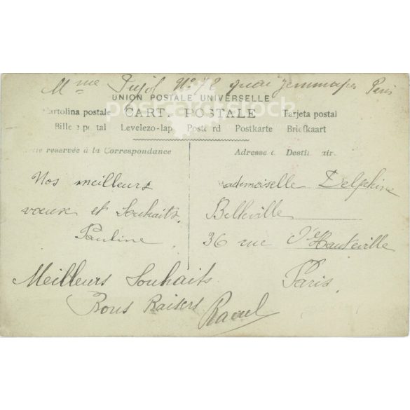 1910 - Romantic postcard. Colored photo sheet. (2791735)