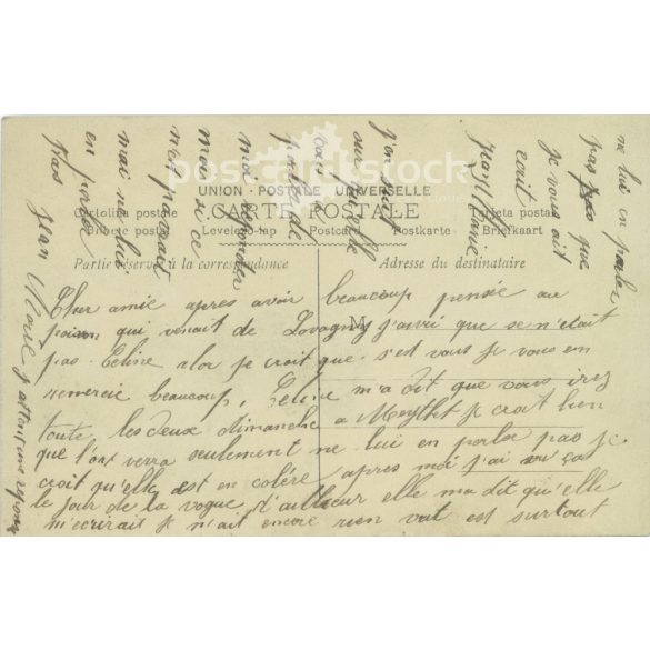 1910 - Romantic postcard. Colored photo sheet. (2791736)