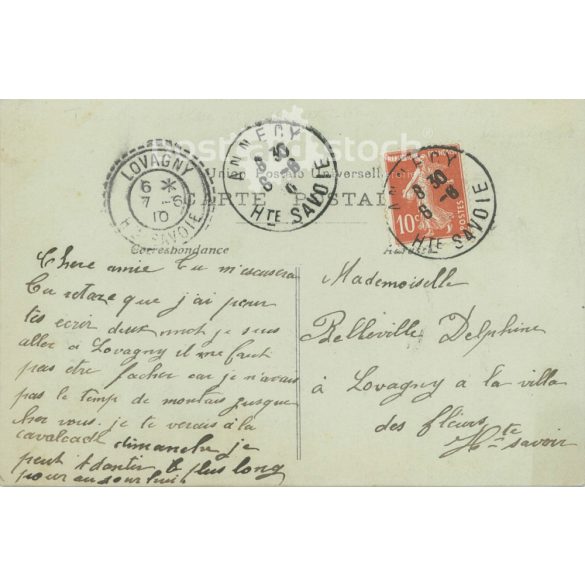 1910 - Romantic postcard. Colored photo sheet. (2791737)