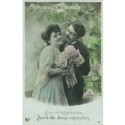 1910 - Romantic postcard. Colored photo sheet. (2791738)