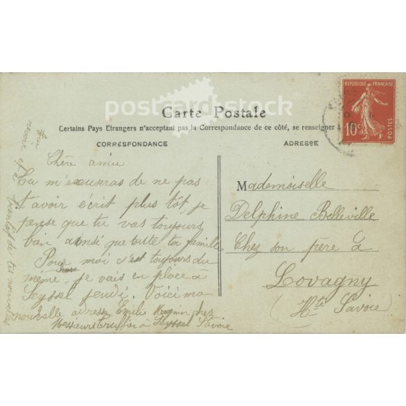 1910 - Romantic postcard. Colored photo sheet. (2791738)