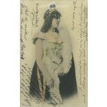 1902 - Actress Irén Varsányi. Colored photo sheet, postcard. (2791744)