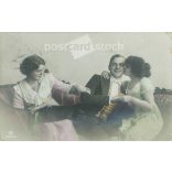 1914 - Romantic postcard. Colored photo sheet. (2791754)