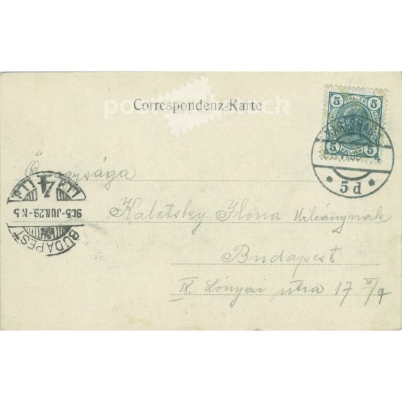 1905 - Karlsbad. Czech Republic. Sparkling water. Black and white photo sheet, postcard. (2791755)