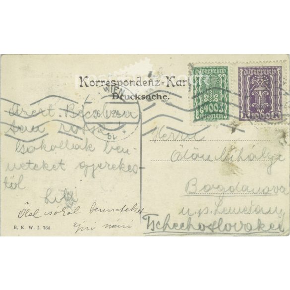 Vienna. Herrengasse. Herberstein Palace. Black and white photo sheet, postcard. (2791757)