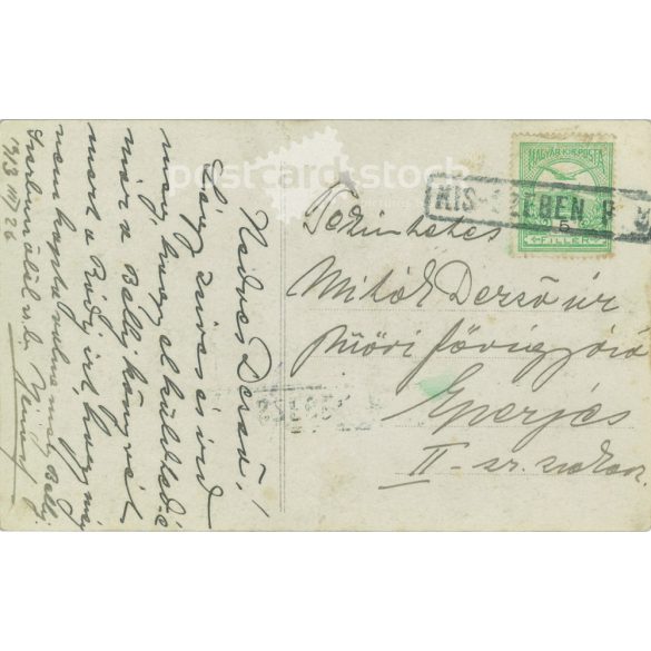 1913 - Romantic postcard. Colored photo sheet. (2791758)