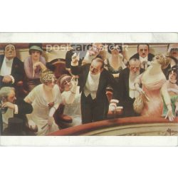   Cheerful, grotesque, Paris postcard. With unique illustration. (2791759)